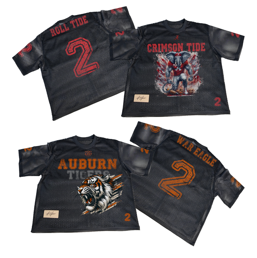 House Divided Bundle – Custom Alabama Crimson Tide & Auburn Tigers Jerseys