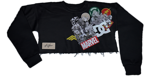 Marvel/DC Collage Sweatshirt