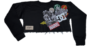 Marvel/DC Collage Sweatshirt
