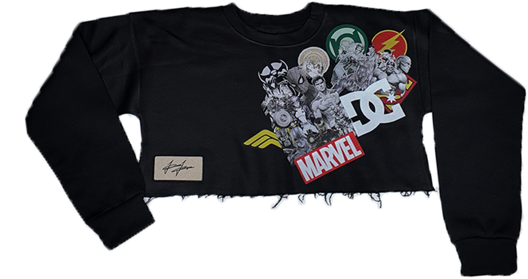 Marvel/DC Collage Sweatshirt