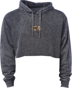 Spread Love Cropped Hoodie – Rose & Hummingbird Edition