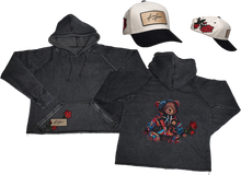 Load image into Gallery viewer, Teddy Rose Hoodie + Rose Patch Brim